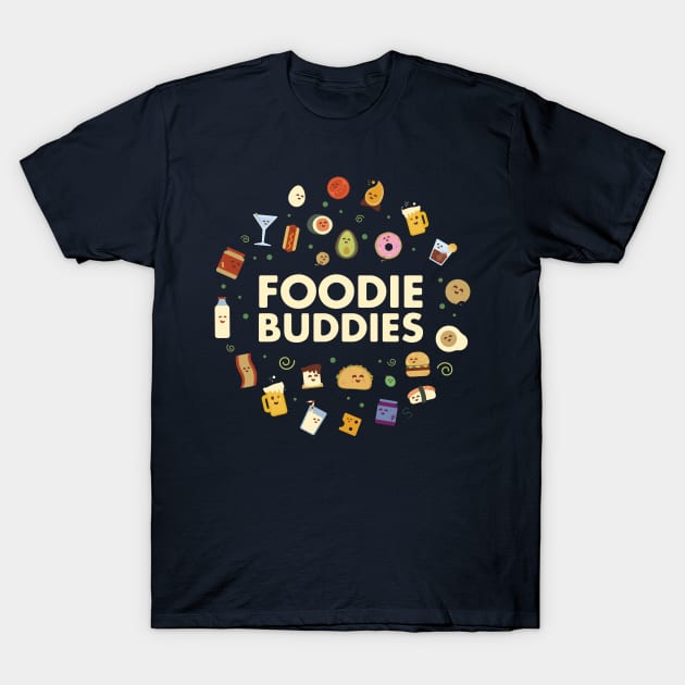 Foodie Buddies Potluck T-Shirt by zacrizy